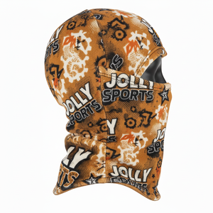 Women Winter <b>Balaclava</b> Premium Micro <b>Fleece</b> 220 GSM Soft Warm Breathable Brown Printed Custom Logo <b>balaclava</b> - Product Image 3