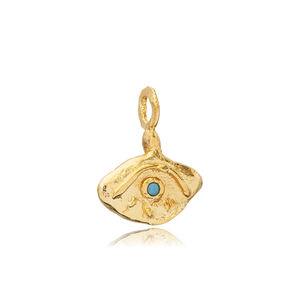 จี้ดีไซน์แบบห้อยตามีสีเทอร์ควอยส์เครื่องประดับชั้นดีทำด้วยมือแบบตุรกีสำหรับ925 - Product Image 1