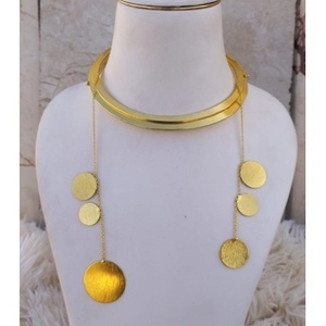 Collares de Latón Hechos a Mano, Chapados en Oro, Cadenas Religiosas Ortodoxas con Diamantes y Perlas para Bodas - Product Image 2