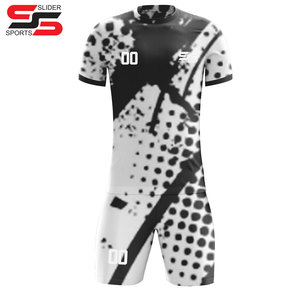 Camiseta de fútbol transpirable de alta calidad de secado rápido, conjunto completo de camiseta de jugador para hombre, chándal de fútbol, uniforme de fútbol de manga corta - Product Image 1