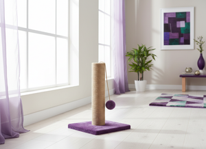 Grattoir pour chats Amistar Violet Waltz de haute qualité, adapté à toutes les races et tailles de chats. - Product Image 2