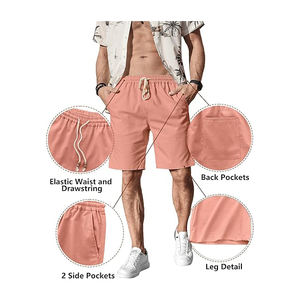 Pantalones cortos de playa para hombre ligeros de secado rápido personalizados de alta calidad con 100% poliéster 240 GSM - Product Image 6