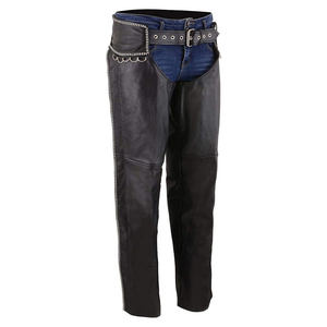 Chaps en cuir classiques, confortables pour un usage quotidien, doublure lisse, confortables pour une utilisation prolongée, chaps en cuir de qualité supérieure - Product Image 3