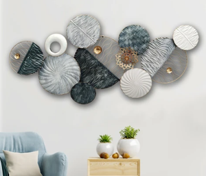 AK Laiton Moderne Décoratif Multi Couleur Designer Cercle Mur Art Pour La Maison Décoration Salon - Product Image 6