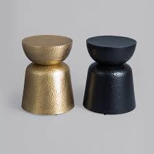 Taburete otomano de metal moderno y mesita de noche, mesa de centro, juegos de muebles de sala de estar, mesas de centro de metal, mesa moderna - Product Image 6