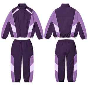 Conjuntos Deportivos de Chándal Cortavientos Sublimados de Poliéster Personalizados, Trajes de Entrenamiento de Fútbol Transpirables para Hombre - Product Image 3