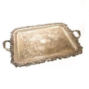 Bandeja rectangular de Metal para hornear frutas, bandeja de acero inoxidable para servir alimentos, decorativa, Vintage, de alta calidad, hecha a mano con uso rectangular, para Hotel - Product Image 3