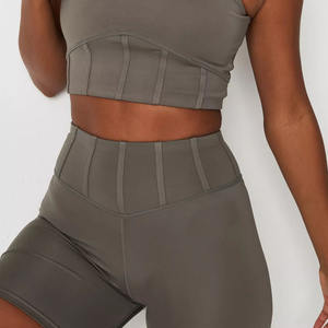 Ensemble de yoga pour femmes soutien-gorge de sport respirant et ensemble court léger Gym Fitness deux pièces ensemble de yoga à vendre - Product Image 2