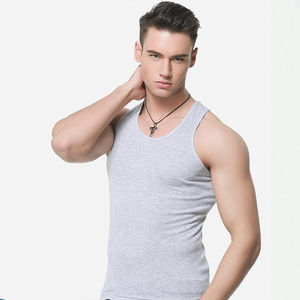 Débardeur respirant sans manches pour vêtements de sport Débardeur d'été OEM Impression personnalisée disponible 100% débardeurs en coton - Product Image 2