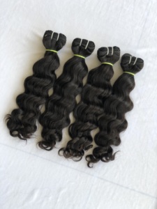 Export Wholesales Price Natural Black Loose <b>Body</b> <b>Wave</b> 100% Natural Single Donor Top Quality Indian Virgin Human Hair Extension's - Product Image 3
