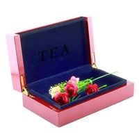 Boîte d'emballage de thé en bois clair Puerh rectangulaire de luxe avec logo personnalisé pour cadeau