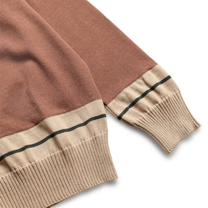 Cárdigan de Punto Vintage Unisex, Suéter de Mezcla de Lana y Algodón con Botones de Ajuste Holgado, Patrón Bordado, Estampado Informal, Apliques Delanteros - Product Image 6