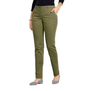 Pantalon gris élastique à taille haute et devant plat, style palazzo formel, inspiré de l'automne, écologique, pour femmes grandes tailles, design personnalisé - Product Image 1