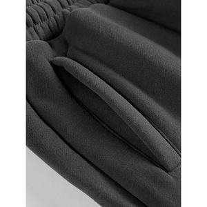 Heavyweight <b>Fleece</b> <b>Joggers</b> for Men and <b>Women</b> Windproof Breathable Plus Size Streetwear Style with Hooded Collar Logo Print - Product Image 6