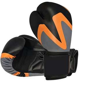 Guantes de boxeo de cuero PU con logotipo personalizado más vendidos, guantes de boxeo de entrenamiento de combate elegantes, mitones térmicos de lana y Cachemira - Product Image 2