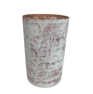 Hierro votivo redondo de calidad estándar, nuevo diseño, blanco con tarro antivela de cobre para decoración de iluminación navideña hecha a mano - Product Image 6