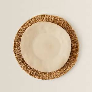 Exquisito Mantel Individual de ratán natural ecológico para boda manteles individuales tejidos redondos para placa de cargador de mimbre de fiesta hecho en Vietnam - Product Image 2