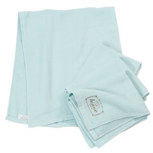 [Wholesale Products] HIORIE Osaka Natural Color Gauze <b>Towel</b> 100% Cotton Hand <b>Towel</b> 34cm*85cm Low MOQ Washable Quick Dry Sky <b>Blue</b> - Product Image 1