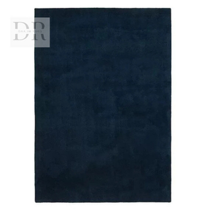 Alfombra de lana moderna de lujo de alta calidad hecha a mano con mechones de Color sólido con estampado de logotipo grande para el hogar, sala de estar, dormitorio, suelo para el hogar - Product Image 5