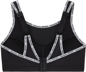 Soutien-gorge de sport Dusty Twist pour femme, maintien élevé, sans coutures, respirant, 100 % polyester, avec dentelle, bretelles réglables, pour la course, la gym et le yoga - Product Image 2