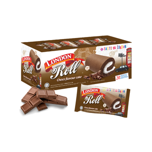Mamee London ROLL Double Chocolate flavoured icing cake Sugar cake Swiss London ROLL 20S X 16G - Product Image 2