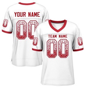 Custom Performance Short Sleeve Breathable Football Shirt | American Football Jersey 100% Polyester Unisex Adult - Product Image 4