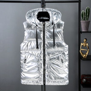 Veste en coton de haute qualité hiver Softshell rembourré lâche à capuche bulle manteau bouffant hommes - Product Image 2