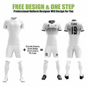 Kit de camiseta de fútbol transpirable y de secado rápido sublimado de poliéster personalizado de alta calidad, uniformes ultracómodos para equipos y clubes - Product Image 2