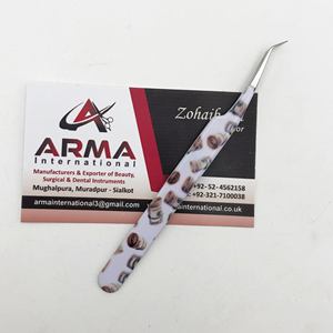 Hot Selling Custom 45 Degree Isolation Eyelash Tweezers Sustainable Stainless Steel Material with <b>Pointed</b> Tip - Product Image 1