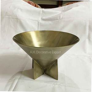 Offre Spéciale antique or aluminium cône bol moderne maison décorative fruits/noix/chocolat bol Restaurant utiliser Table de fête - Product Image 4