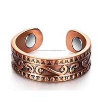 Fabriqué à la main Durable pur cuivre réglable pouce doigts anneau Vintage cuivre sain anneau pour femmes et hommes