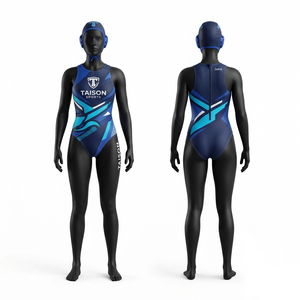 Traje de Baño de 2 Piezas para Mujer, 120g, Spandex/Nailon, Estilo Hipster, Protección UV, Resistente al Viento, Transpirable, Ecológico, Secado Rápido - Product Image 1