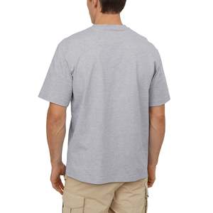 Men's T-Shirts Plain 100% Cotton High Street Style Man Clothes Ringer O-Neck Training Printed Tee Shirt Running T-shirt for men - Product Image 2