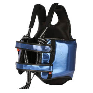 อุปกรณ์ป้องกันหน้าอกตาข่ายระบายอากาศพร้อมสายรัดปรับระดับได้อุปกรณ์ป้องกันหน้าอกสำหรับศิลปะการต่อสู้และการฝึกออกกำลังกาย - Product Image 2