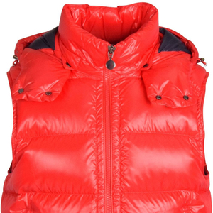 Blouson bombardier chaud d'hiver pour hommes sans manches en toile enduite imperméable avec logo personnalisable vente en gros - Product Image 4