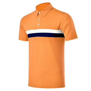 Polo personnalisé pour hommes avec demi-manches en coton grande taille tendance de luxe avec demi-manches service OEM motif solide - Product Image 5