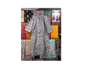 Kimono estampado a mano, batas con estampado de bloques, batas hechas a mano, kimono de algodón, ropa de noche, Vestido de playa, kimono floral - Product Image 1