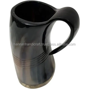 Meilleures ventes de cadeaux : Mug cornes à boire médiévales, exportateur indien, accessoires de boisson et décoratifs, mug en corne naturelle artisanale - Product Image 3
