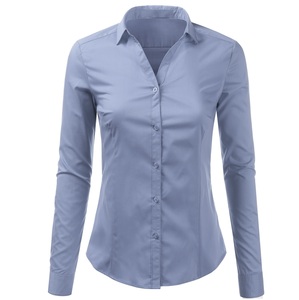High Quality Dress Shirt for Women Office Casual Business Wear Slim Fit Formal Dress Shirts With Custom Logo - Product Image 2