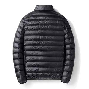 Veste bomber matelassée à capuche noire chaude d'hiver pour homme, fermeture éclair, coton, décontractée, sur mesure, grande taille pour une utilisation en extérieur - Product Image 2