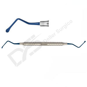 Escalador Dental H6/H7 Dental doble 2,5mm Mini hueso dentado curetas Manual de acero inoxidable instrumentos quirúrgicos periodontales - Product Image 1
