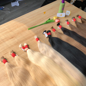 Meilleur prix de gros du Vietnam Minh Khang Extensions de cheveux humains vierges Matière première Ruban coloré avec style ondulé - Product Image 1