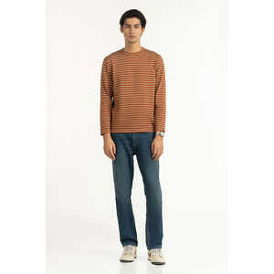 Camisetas de Corte Regular con Estampado Elegante, de Algodón/Fibra de Bambú, Largas, con Patrón Sólido, Talla Grande MN-TS-WS25-032 - Product Image 6