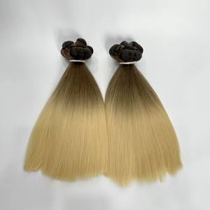 Extensiones de cabello humano vietnamita OMBRE WEFT, cabello liso de color trama, cabello humano vietnamita crudo 100% de muy alta calidad - Product Image 5
