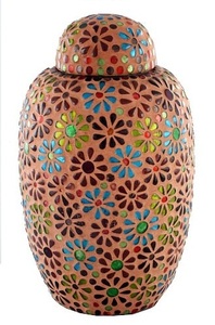 Urna de cremación con espejo superior de cúpula de estilo americano para almacenamiento elegante - Product Image 3