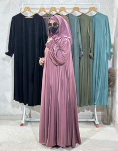 Abayas élégantes et modestes brodées à la main pour femmes robes formelles de style dubaï vêtements traditionnels musulmans respirants côté - Product Image 4