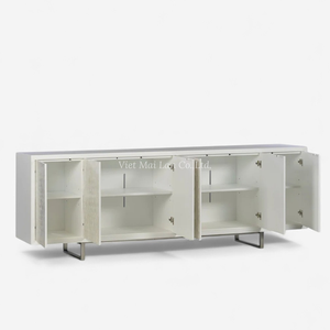 Mueble de Salón Moderno con Incrustaciones de Concha de Nácar Hechas a Mano, Decoración de Lujo para Interiores Elegantes - Product Image 2