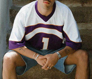 Custom Logo Fit Mesh Jersey T-Shirt <b>Crop</b> Heat-Transfer Printing OEM Service American Football Uniform Short Quick Dry Breathable - Product Image 2