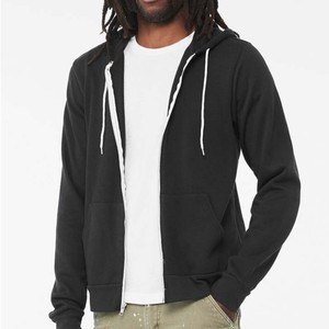 Premium Quality Fully <b>Zip</b> <b>Up</b> <b>Hoodies</b> Canvas <b>Black</b> White Zipper <b>Hoodies</b> Unisex Basic cotton blended - Product Image 1