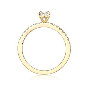 Anillo de Compromiso con Diamante de Corte Ovalado para Mujer - Product Image 6